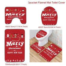 Load image into Gallery viewer, Santa Claus Rug Seat Bathroom Set Merry Christmas Decorations For Home Navidad 2020 Natal Cristmas Party Supplies New Year Gift
