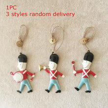 Load image into Gallery viewer, Christmas Tree Hanging Angel Bear Santa Bells Decoration Xmas Party Wedding Ornament Metal Pendants Christmas Gifts 1pcs QLY9372
