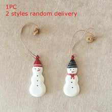 Load image into Gallery viewer, Christmas Tree Hanging Angel Bear Santa Bells Decoration Xmas Party Wedding Ornament Metal Pendants Christmas Gifts 1pcs QLY9372
