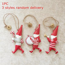 Load image into Gallery viewer, Christmas Tree Hanging Angel Bear Santa Bells Decoration Xmas Party Wedding Ornament Metal Pendants Christmas Gifts 1pcs QLY9372
